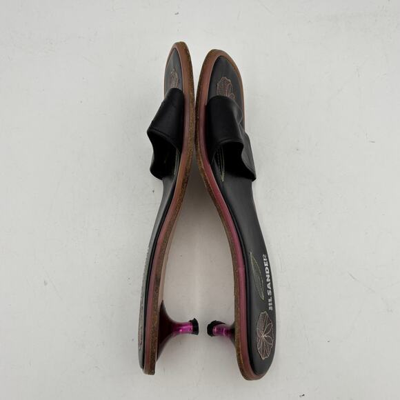 VTGJil Sander Raf Simons Kitten Heel Sandals Women\'s 38 US 8 Y2K Rare Floral